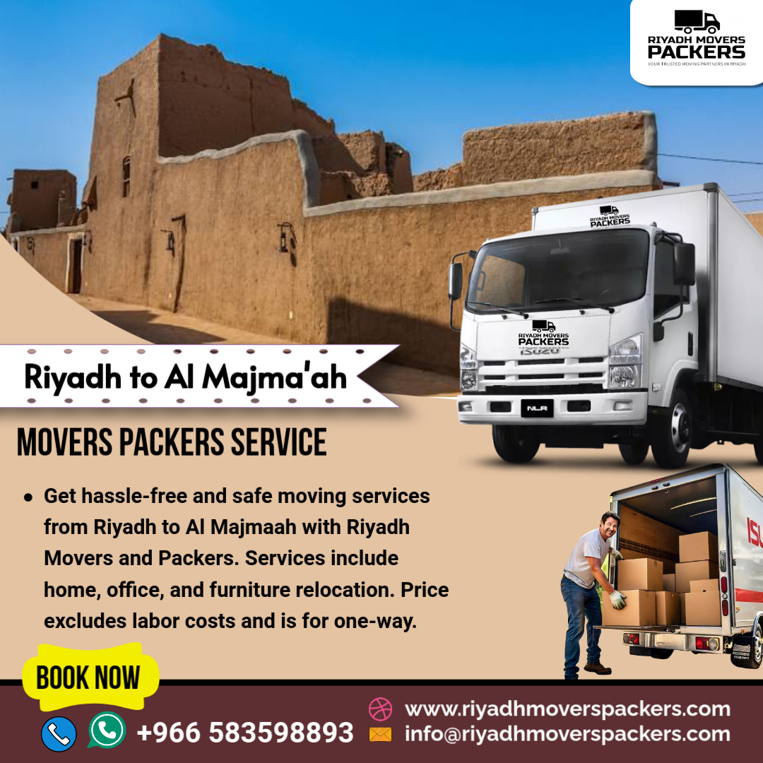 Riyadh to Al Majmaah Movers Packers