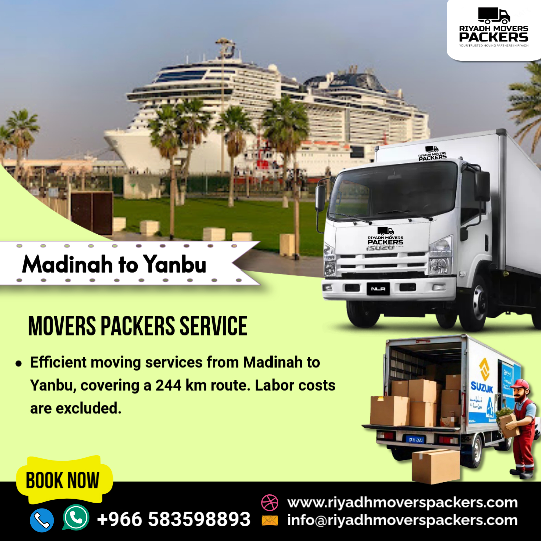 Madinah to Yanbu Movers and Packers Services